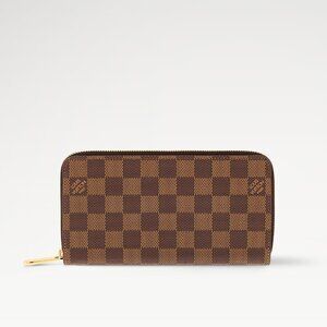 LV Zippy Checkered Zipper Wallet